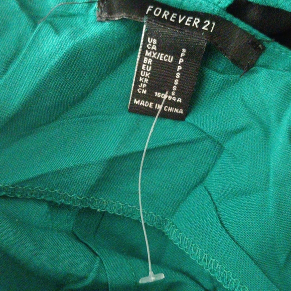 ✨Forever 21 Green Cotton and Lace Dress 04 - Picture 7 of 7